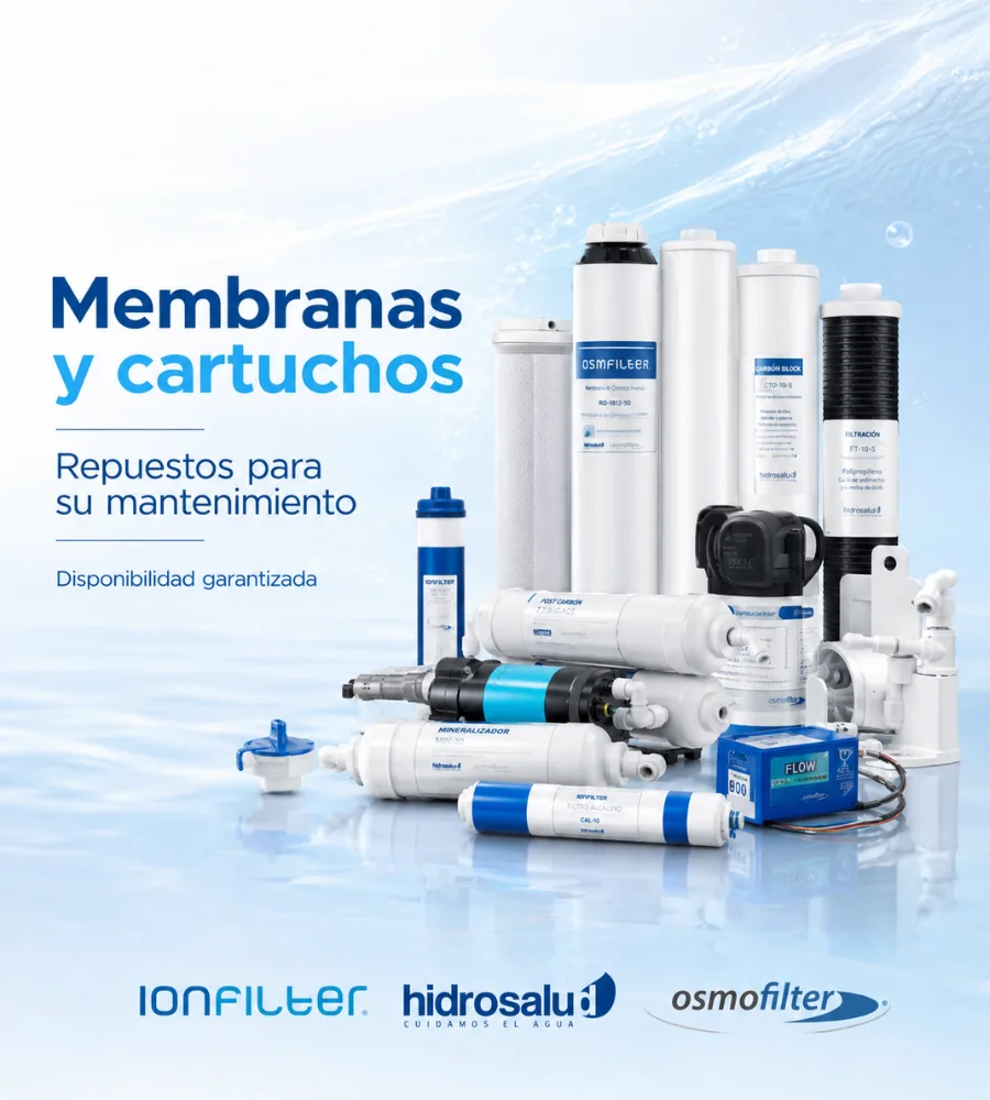 Membranas de ósmosis y cartuchos de repuesto
