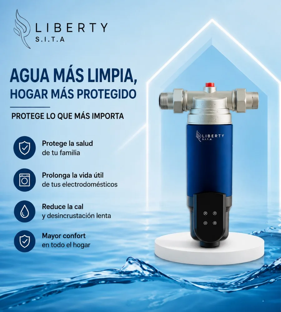 LIBERTY ES — Agua tratada en toda la vivienda