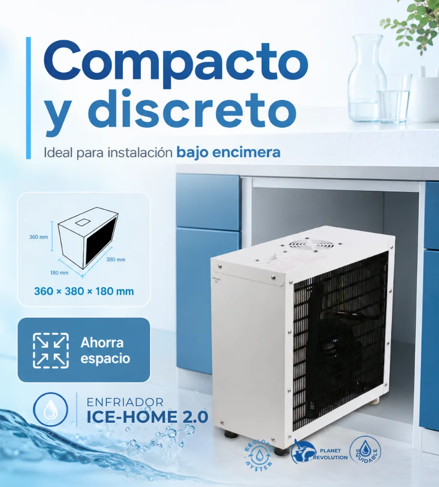 ICE-HOME 2.0 — Dimensiones para instalación bajo encimera