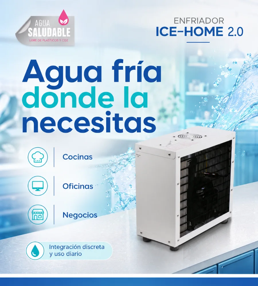 ICE-HOME 2.0 — Instalado en cocina, oficina y comercio