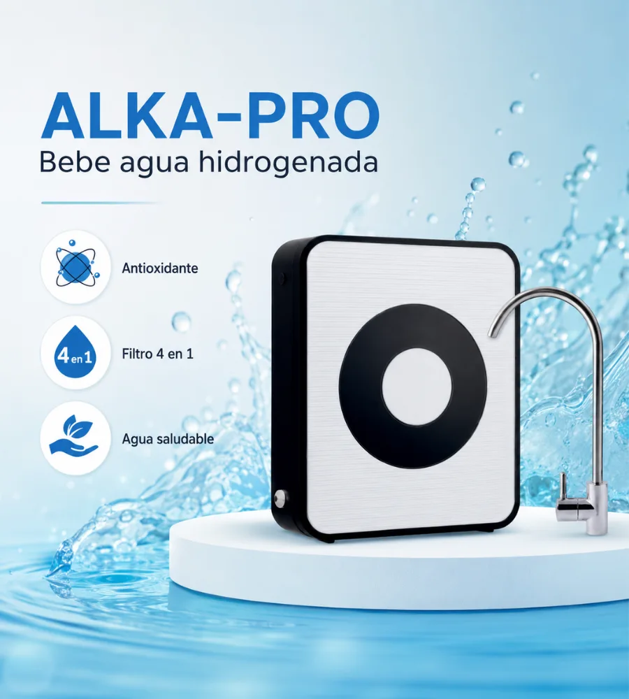 ALKA-PRO — Filtro 4 en 1 con postfiltro hidrogenador