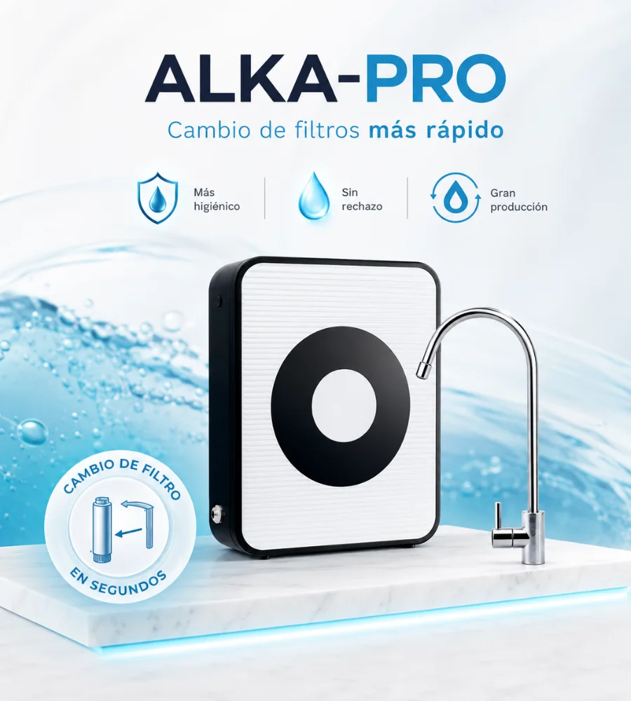 ALKA-PRO — Cambio de filtros en segundos