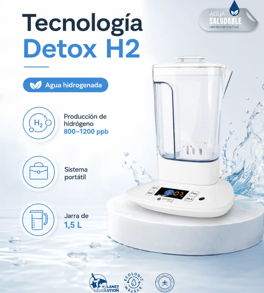 DETOX H2 — Producción de hidrógeno de 800 a 1.200 ppb