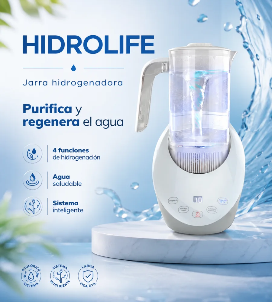HIDROLIFE — Jarra con cuatro funciones de hidrogenación