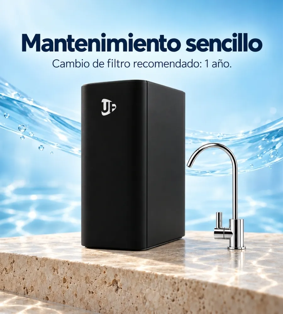 MICROTECH UF, mantenimiento sencillo con cambio de filtro cada año