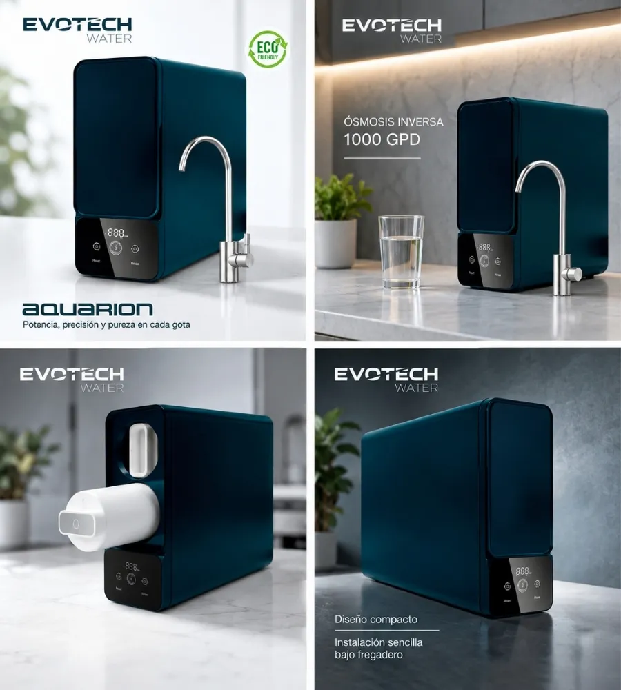 AQUARION — Filtros bayoneta y diseño compacto
