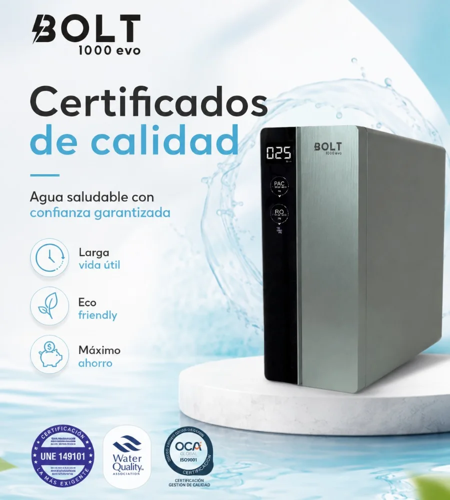 BOLT 1000 EVO — Certificados de calidad