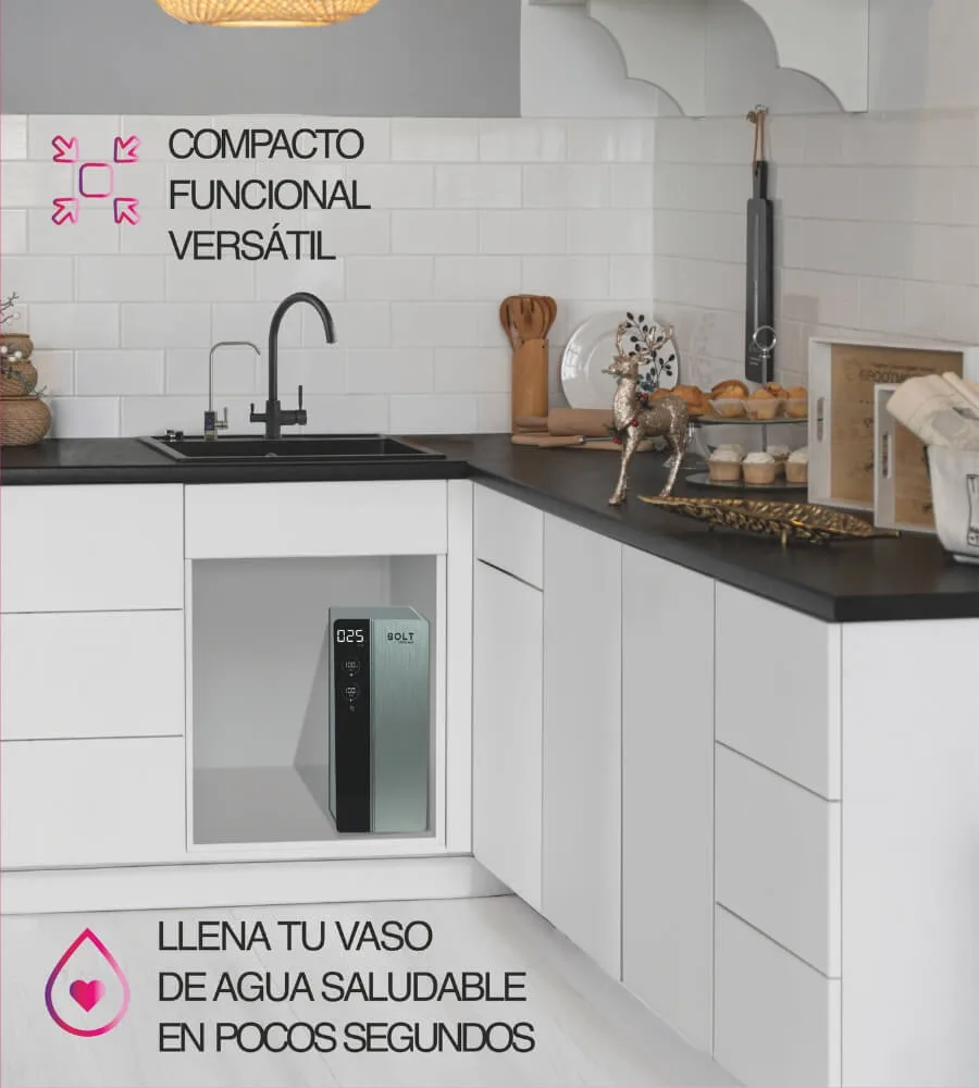 BOLT 1000 EVO — Instalado bajo el fregadero de una cocina