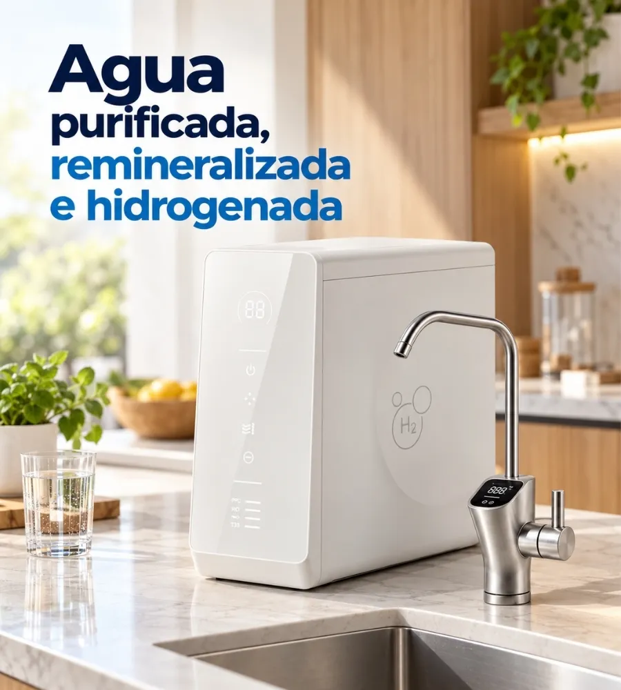RYDON 800 GPD, agua purificada, remineralizada e hidrogenada