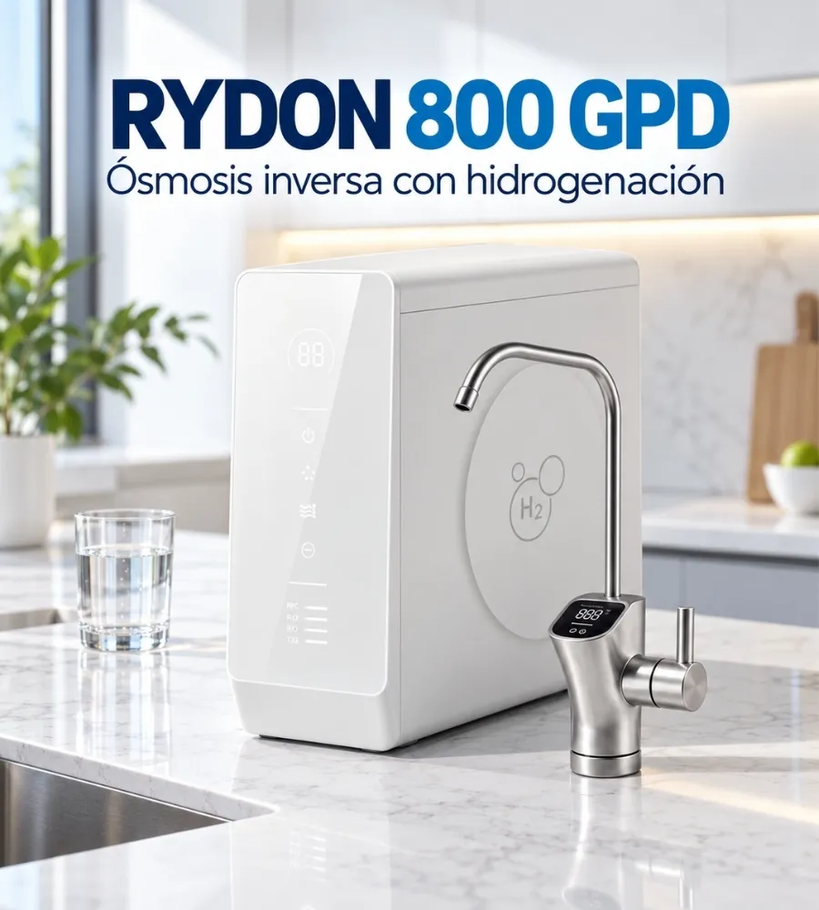 RYDON 800 GPD, ósmosis inversa con hidrogenación