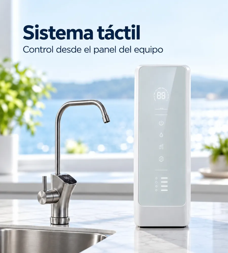 RYDON 800 GPD, sistema táctil con control inteligente