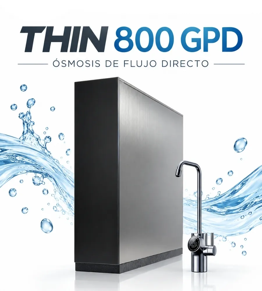 THIN 800 GPD — Estructura de acero inoxidable ultrafina