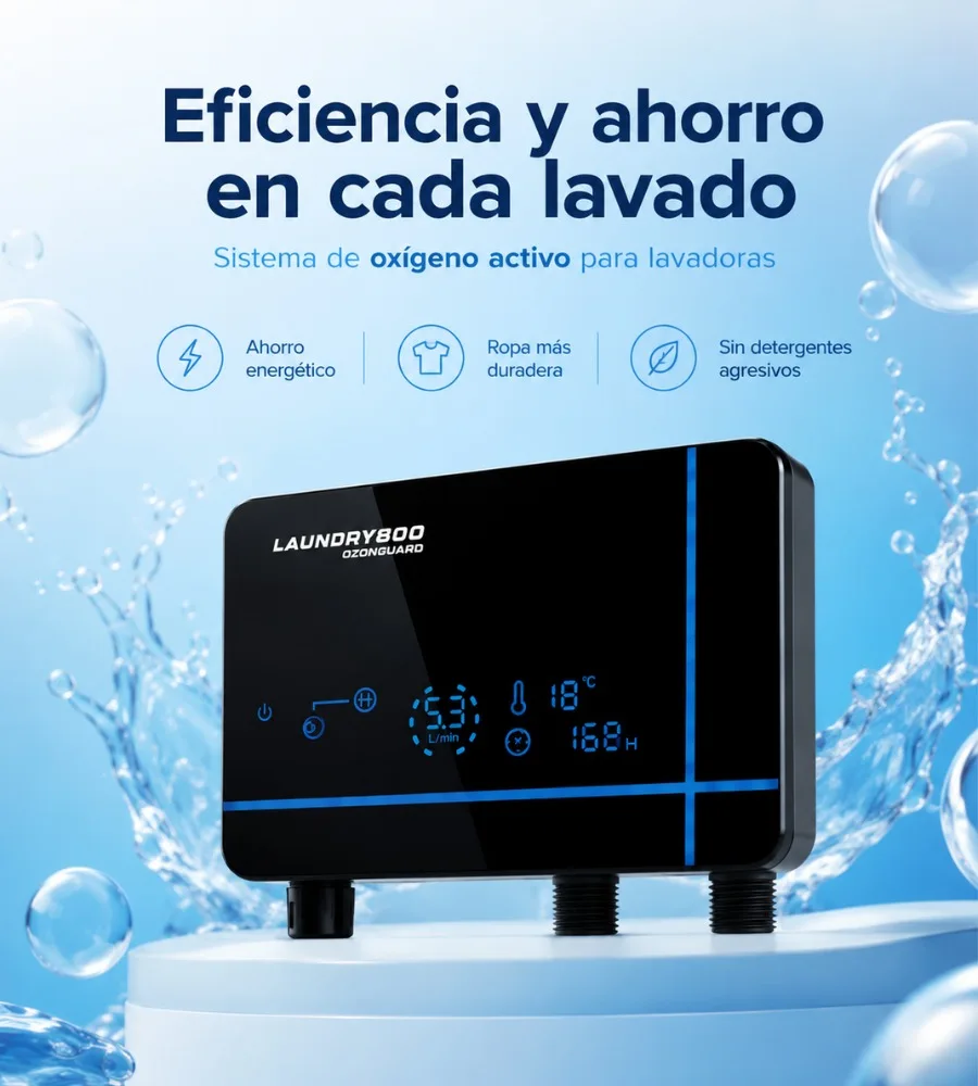 LAUNDRY 800 — Eficiencia y ahorro en cada lavado