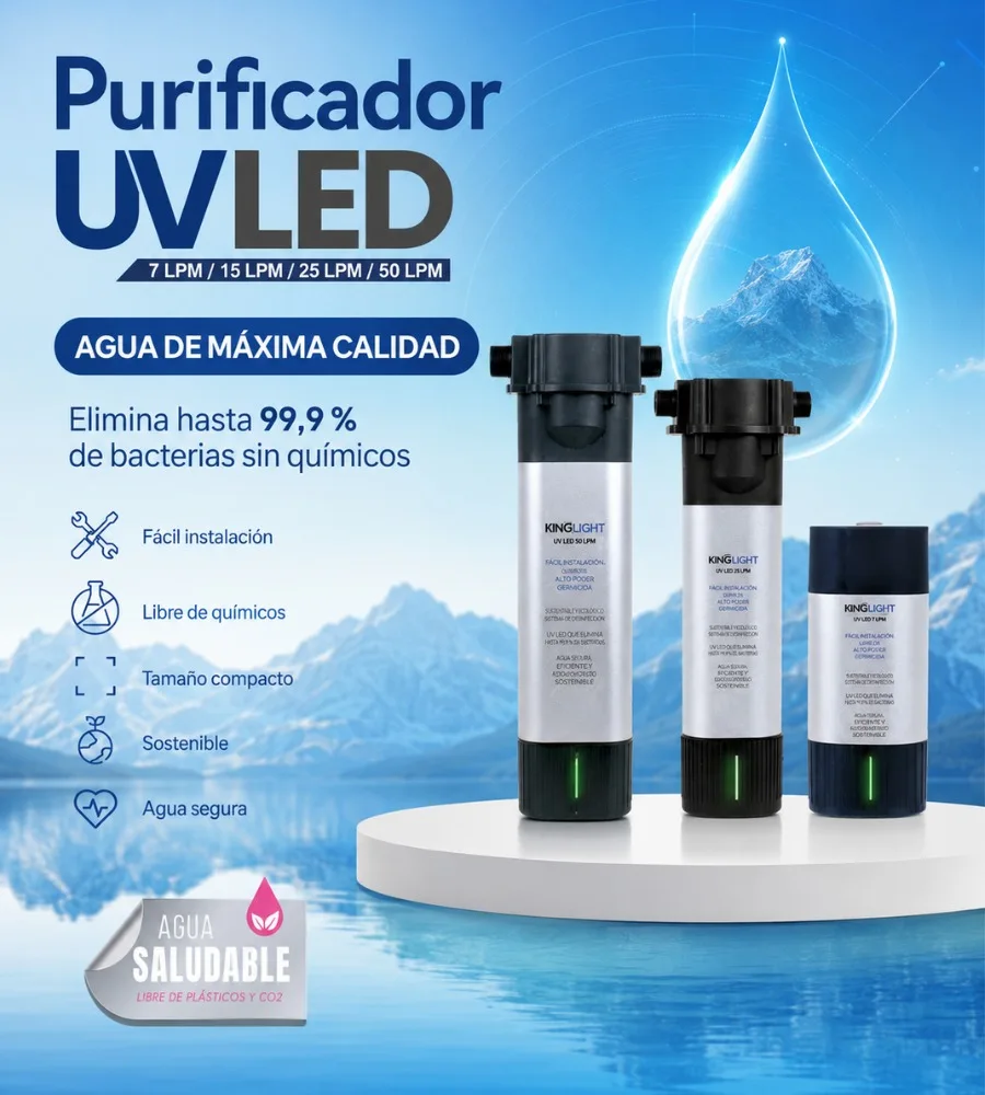 KINGLIGHT UV LED — Cuatro caudales disponibles