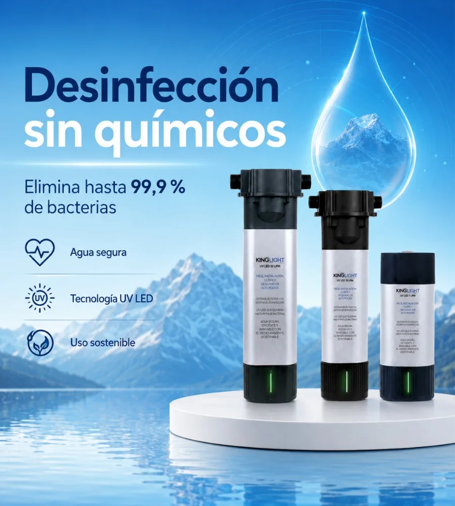 KINGLIGHT UV LED — Desinfección sin productos químicos