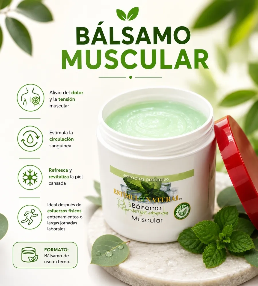 BÁLSAMO REFRESCANTE MUSCULAR ESTILAT NATURA — Formato de uso externo