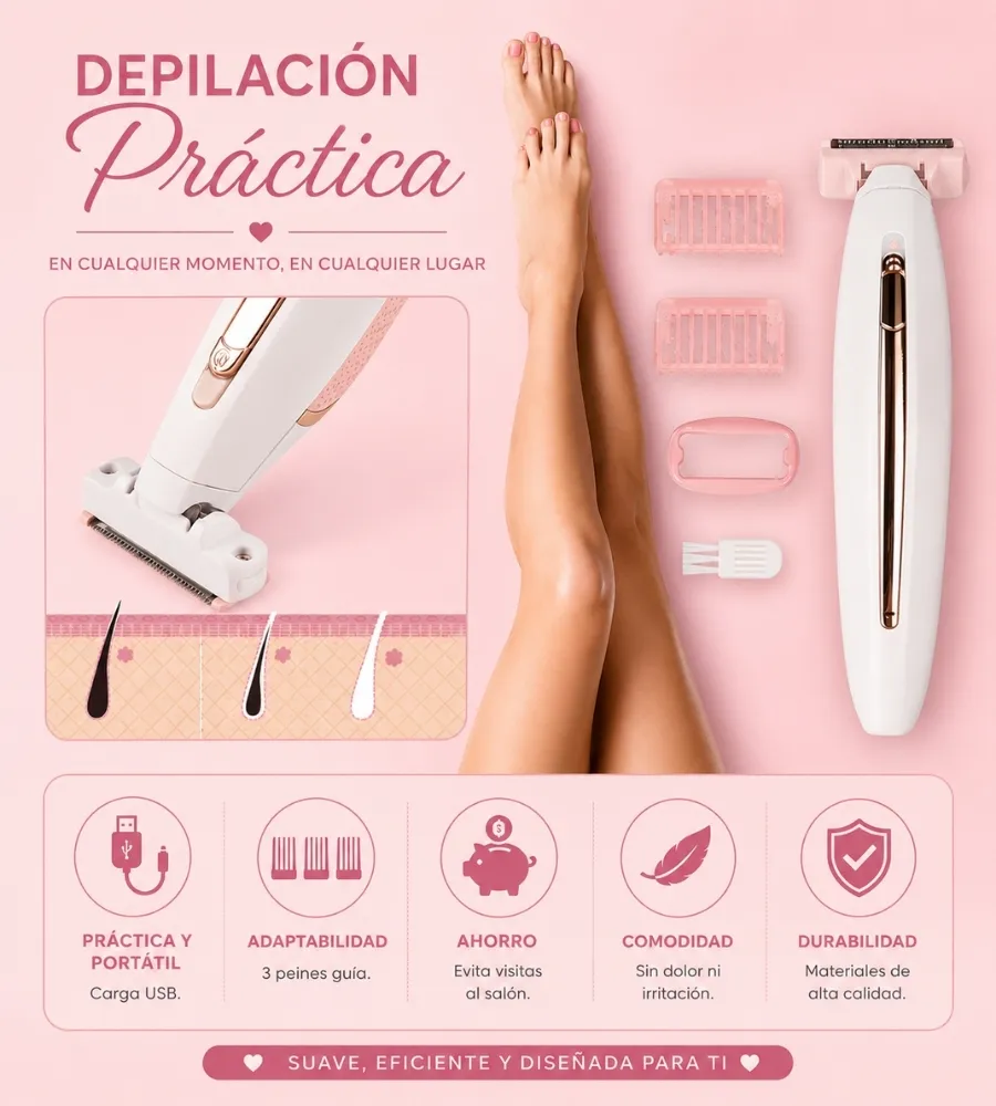 DEPILADORA USB — En cualquier momento y lugar
