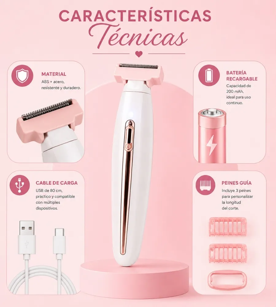 DEPILADORA USB — Datos del equipo