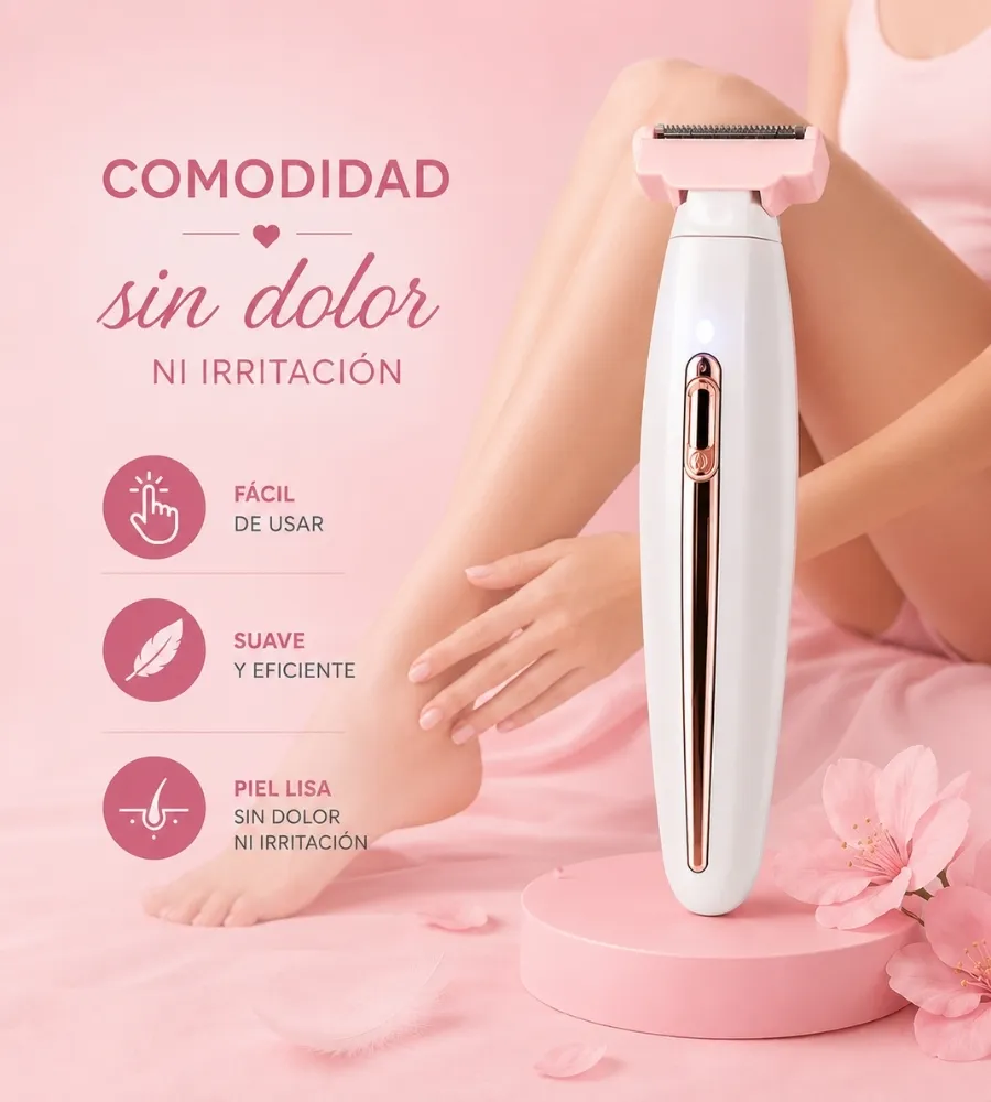 DEPILADORA USB — Sin dolor ni irritación