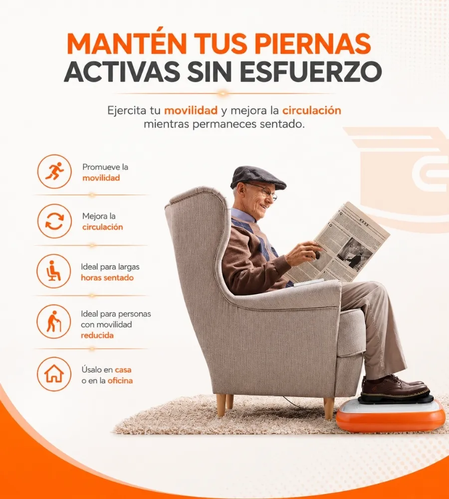 EJERCITADOR PIES — Mientras permaneces sentado