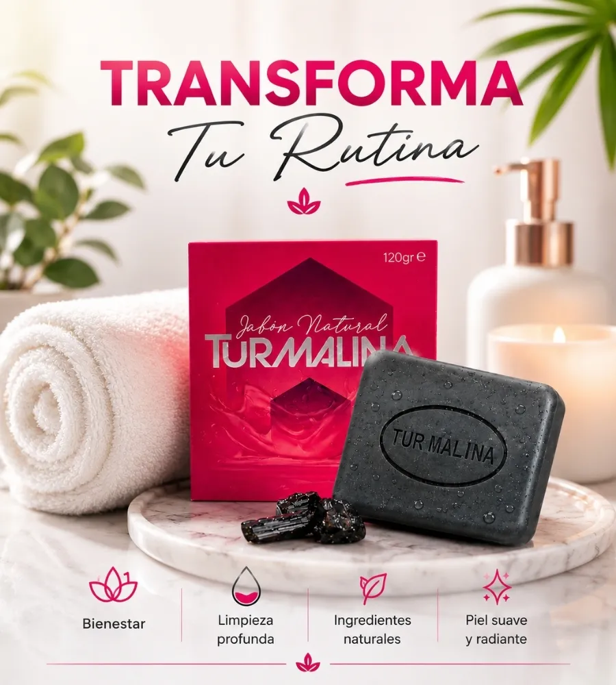 JABÓN DE TURMALINA V10 — Un momento de bienestar