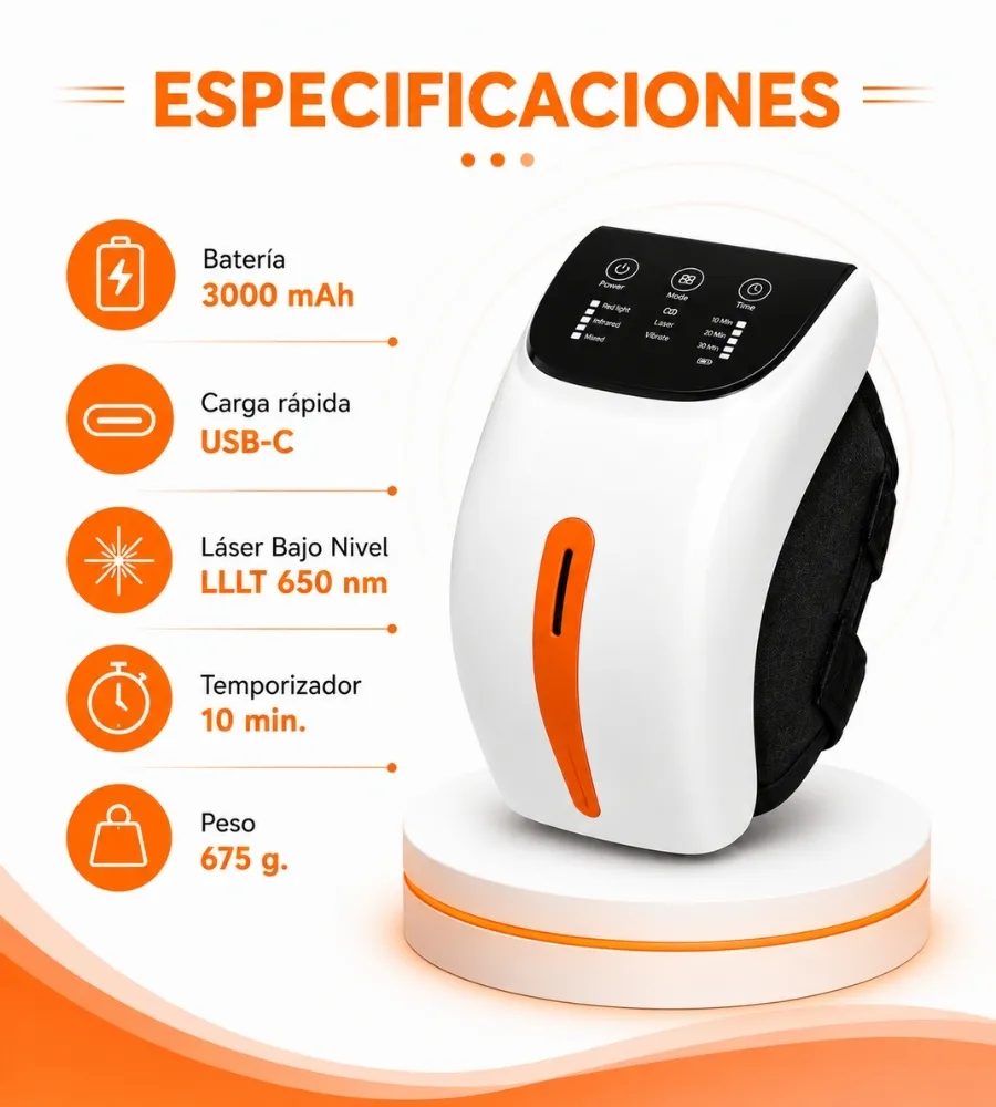 LÁSER DE RODILLA — Datos técnicos