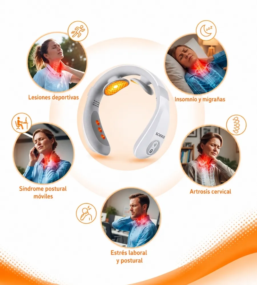 MASAJEADOR LÁSER CERVICAL / CUELLO — Para el cuello y las cervicales