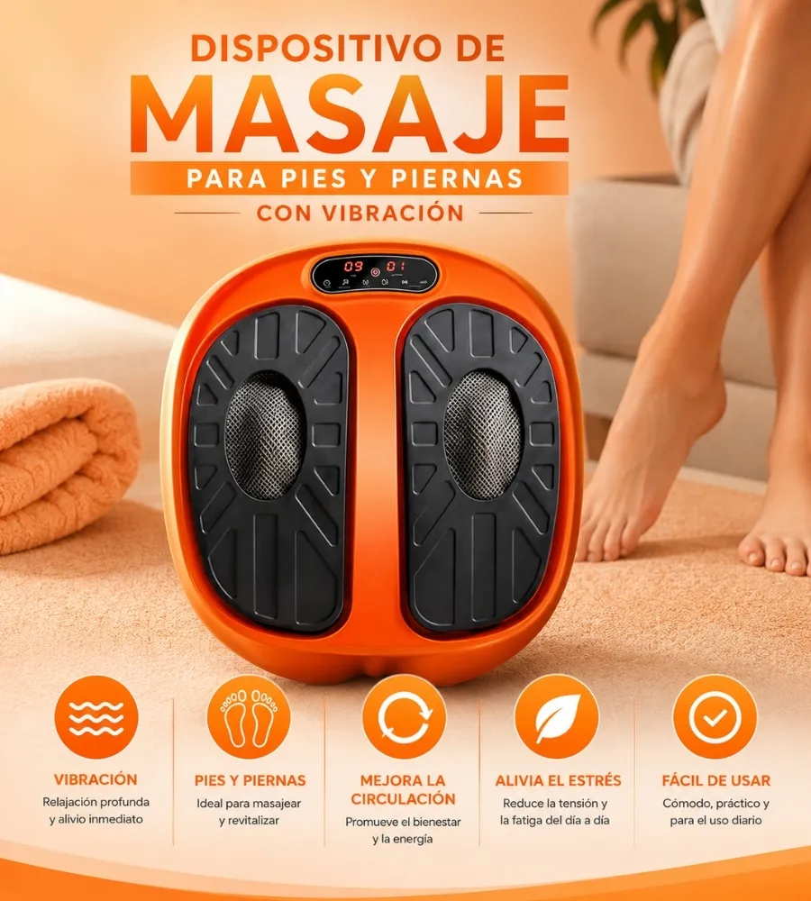 MASAJEADOR PIES CON VIBRACIÓN — Con vibración