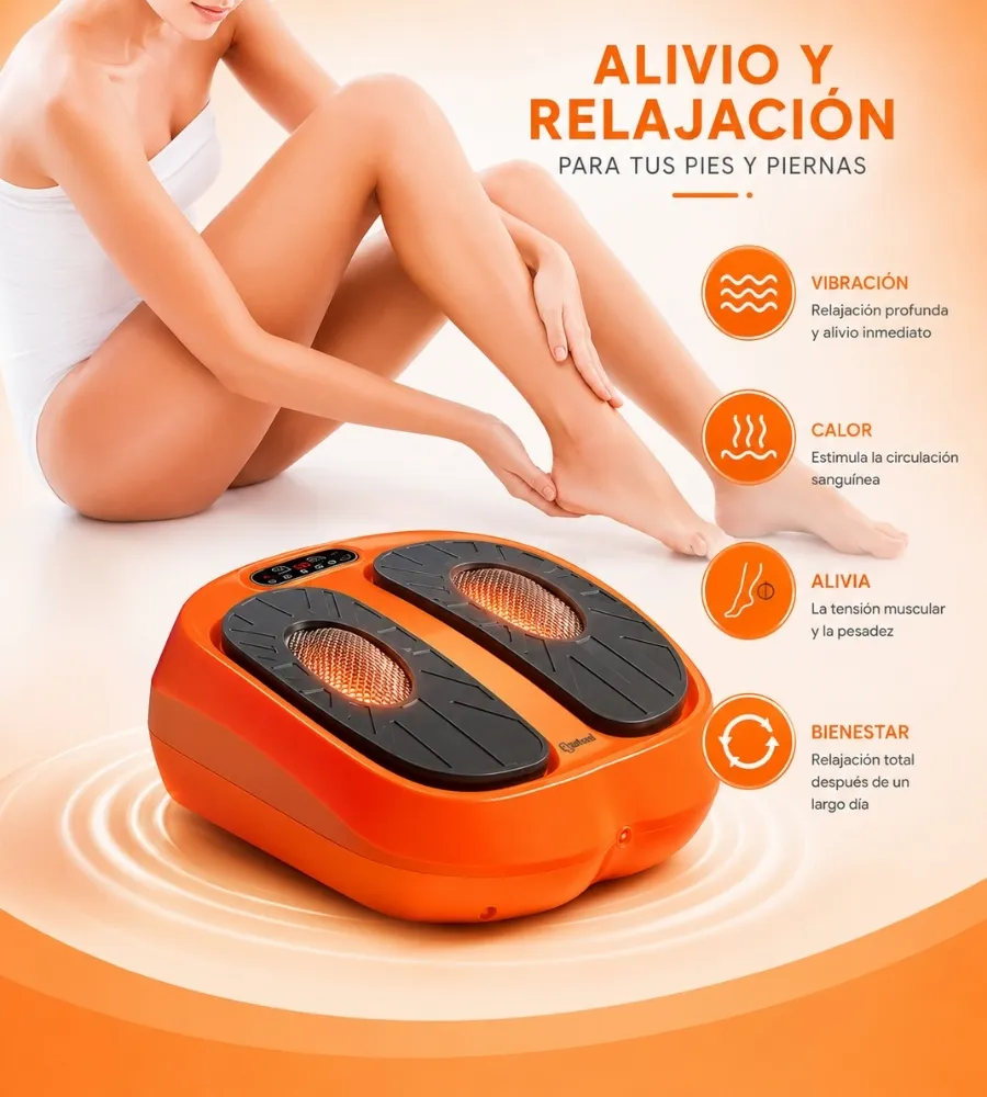 MASAJEADOR PIES CON VIBRACIÓN — Para tus pies y piernas
