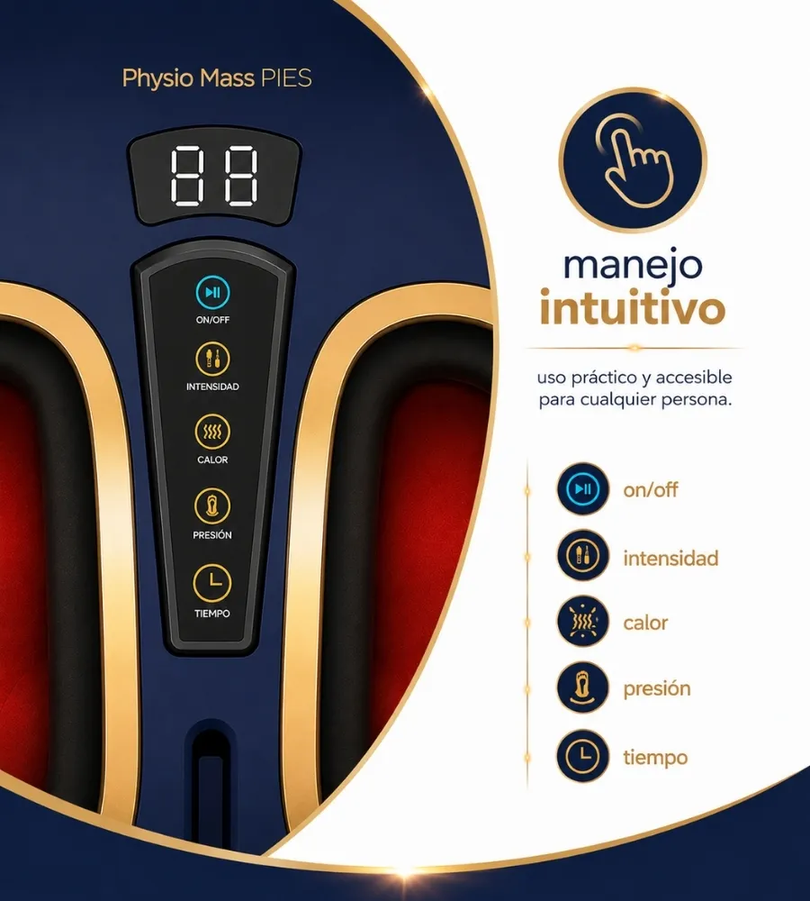 PHYSIO MASS PIES — Uso práctico y accesible