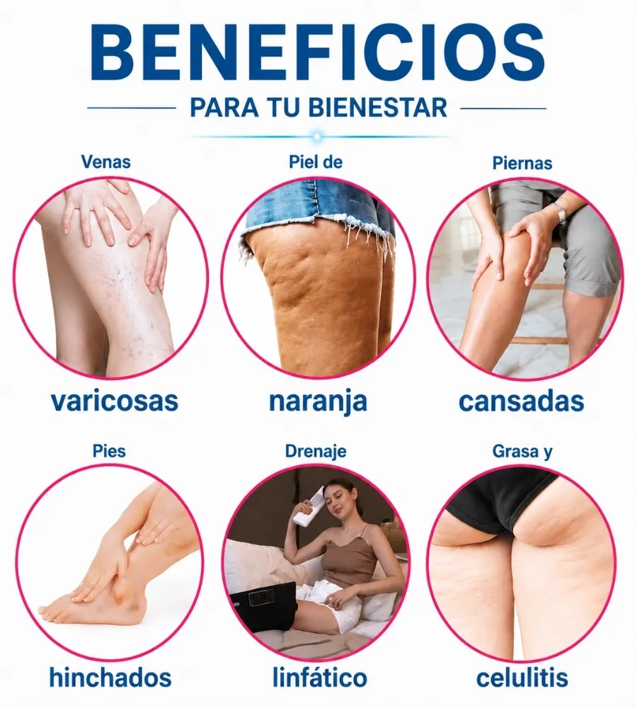 PRESOTERAPIA DE VIAJE INALÁMBRICA — Para tus piernas