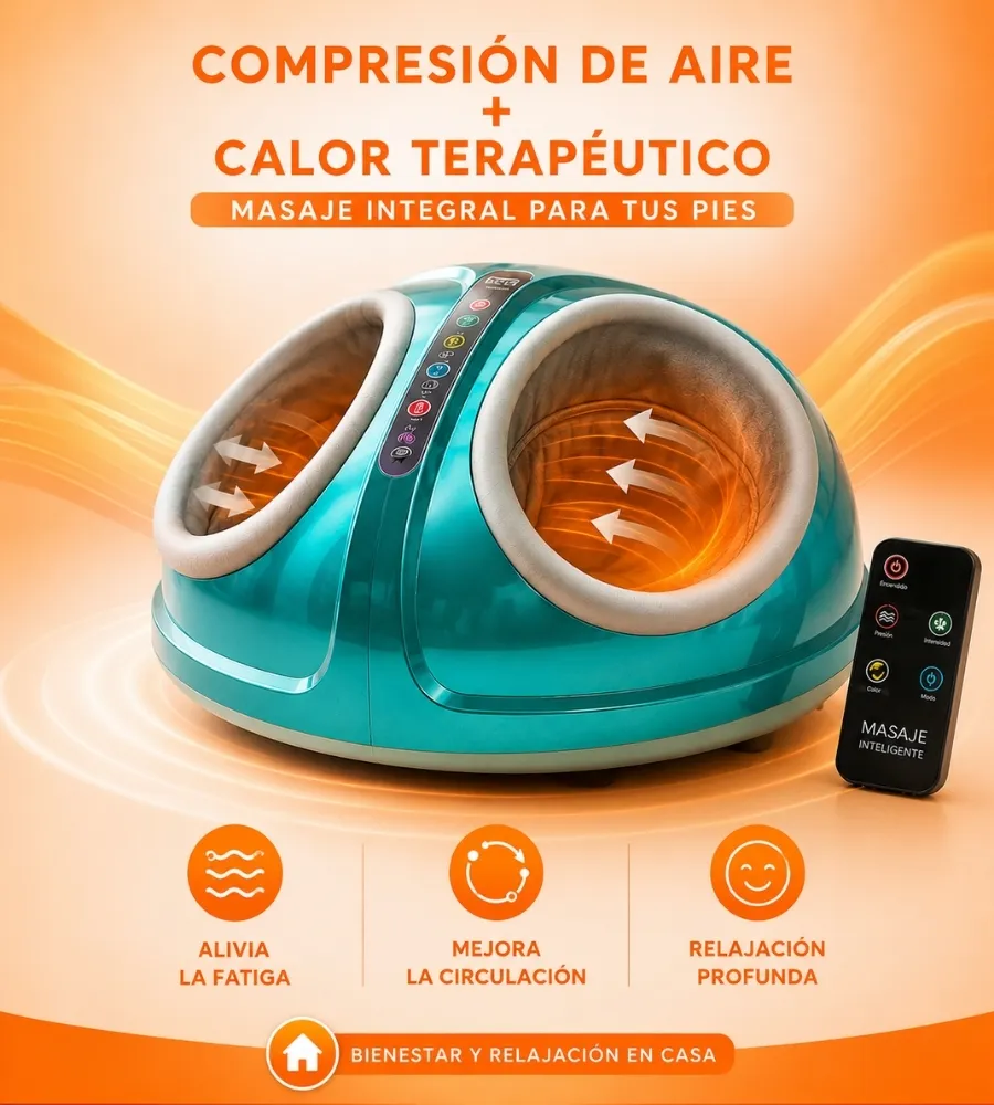 PRESOTERAPIA PIES — Compresión de aire + calor terapéutico