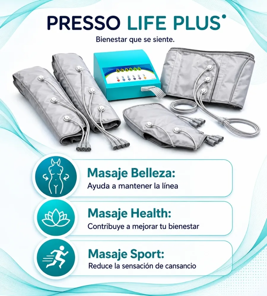 PRESSO LIFE PLUS — Combina presiones y cámaras de aire
