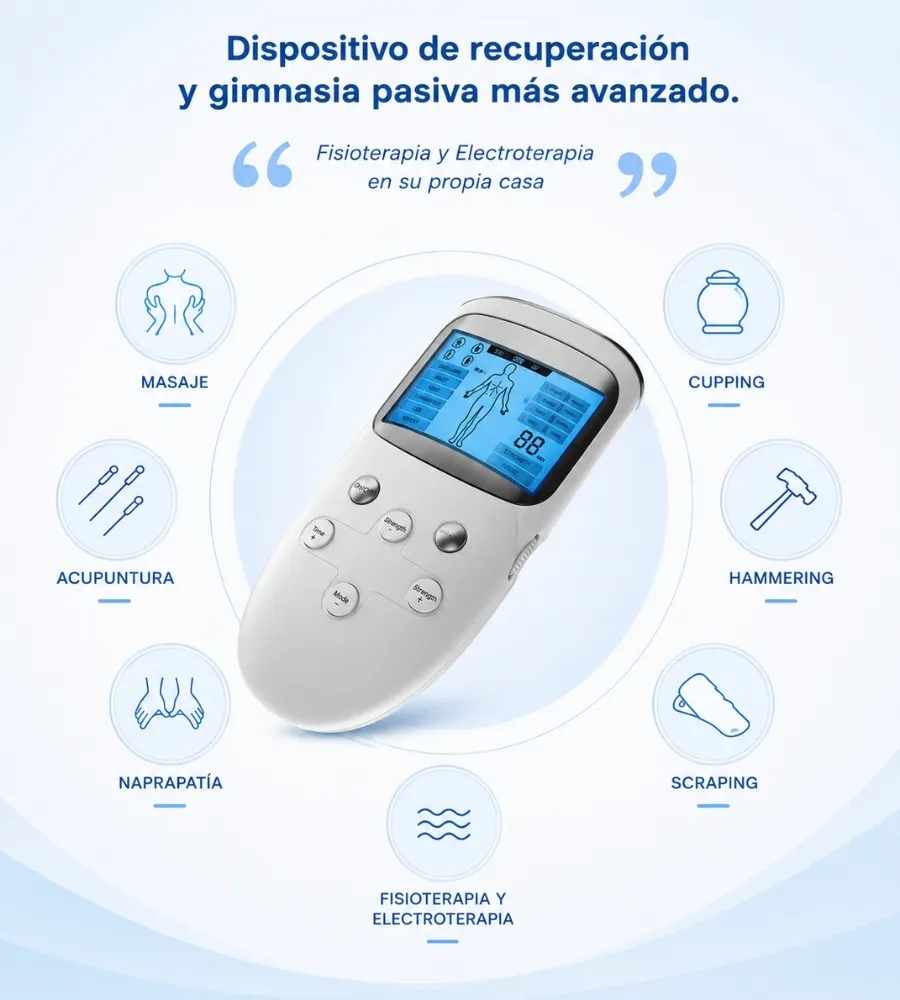 TENS ELECTROESTIMULADOR 6 EN 1 — En tu propia casa