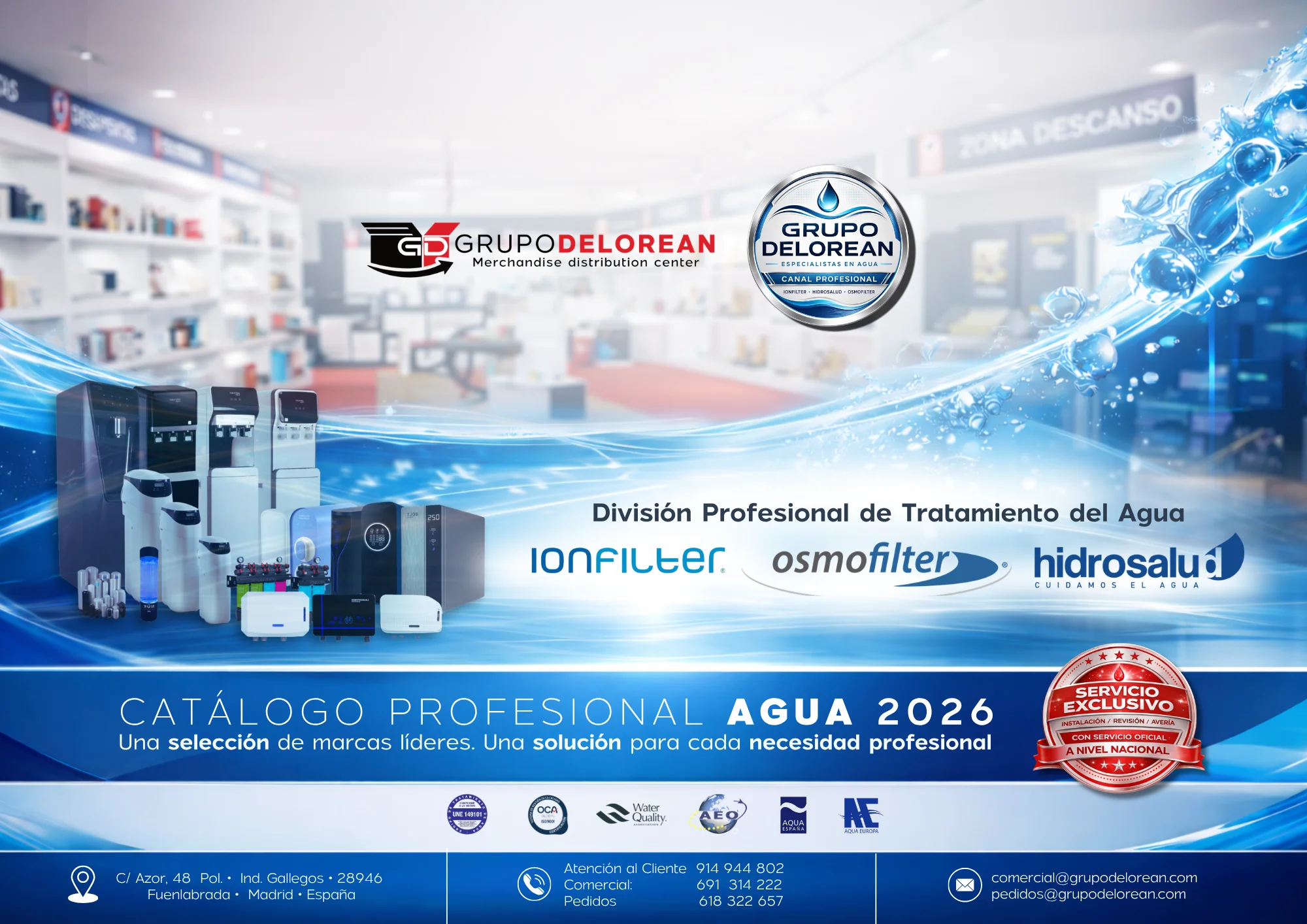 Catálogo Profesional Agua 2026 — Ionfilter, Hidrosalud y Osmofilter
