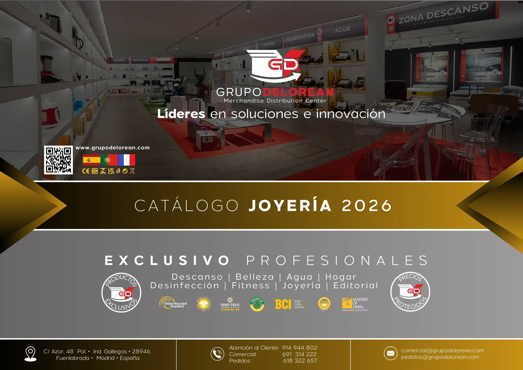 Catálogo Joyería 2026 — Grupo Delorean, exclusivo profesionales