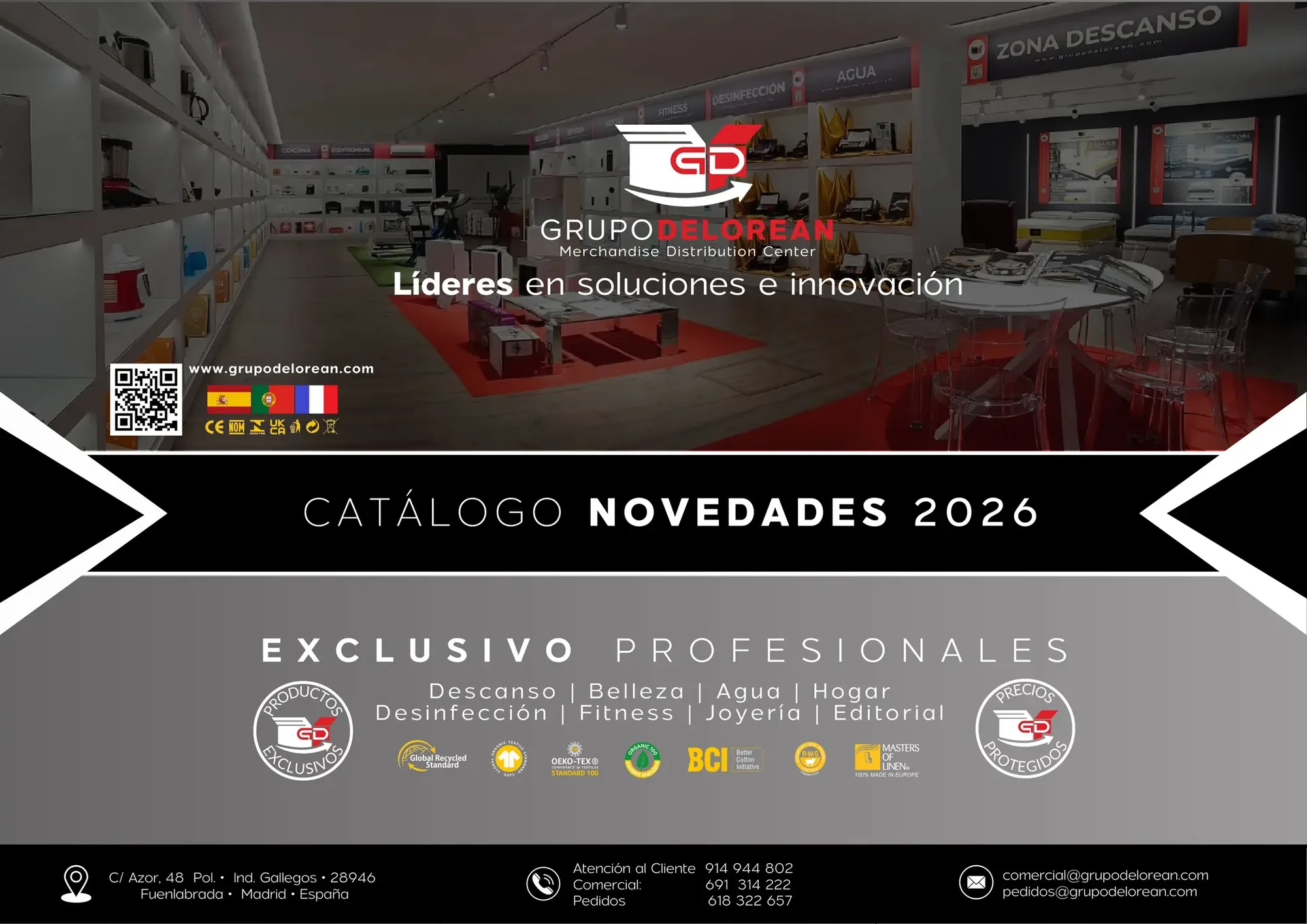 Catálogo Novedades 2026 — Grupo Delorean, exclusivo profesionales