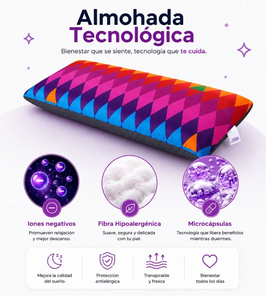 ALMOHADA BIOELEKTRO TURMALINA — Bienestar que se siente, tecnología que te cuida