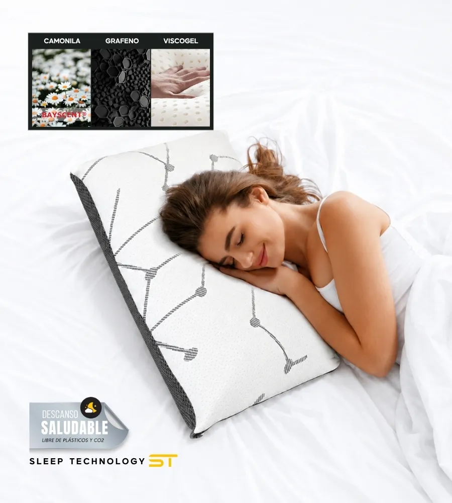 ALMOHADA MEMORY LUXE — Efecto memoria con tres materiales