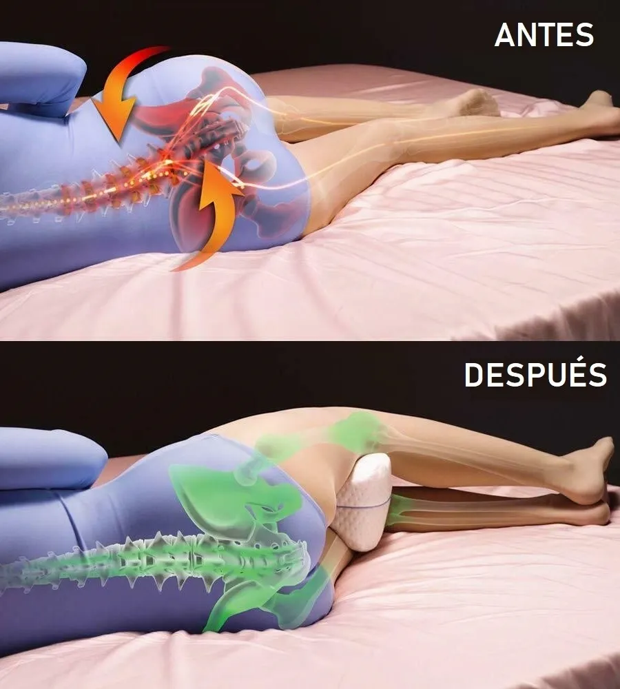 ALMOHADA PIERNAS — La diferencia se ve en la postura