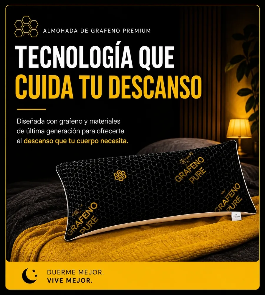 ALMOHADA SENSO BLACK — Tecnología que cuida tu descanso