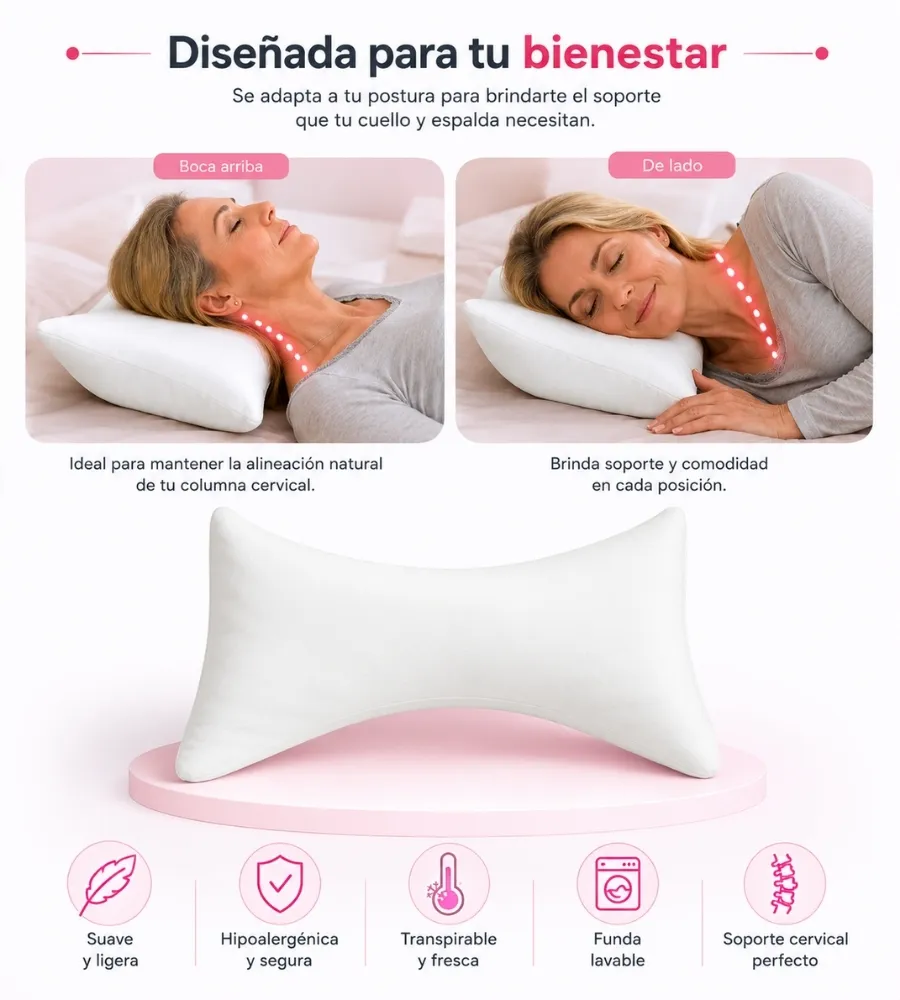 ALMOHADA SLEEPING NATURE MARIPOSA — Boca arriba o de lado