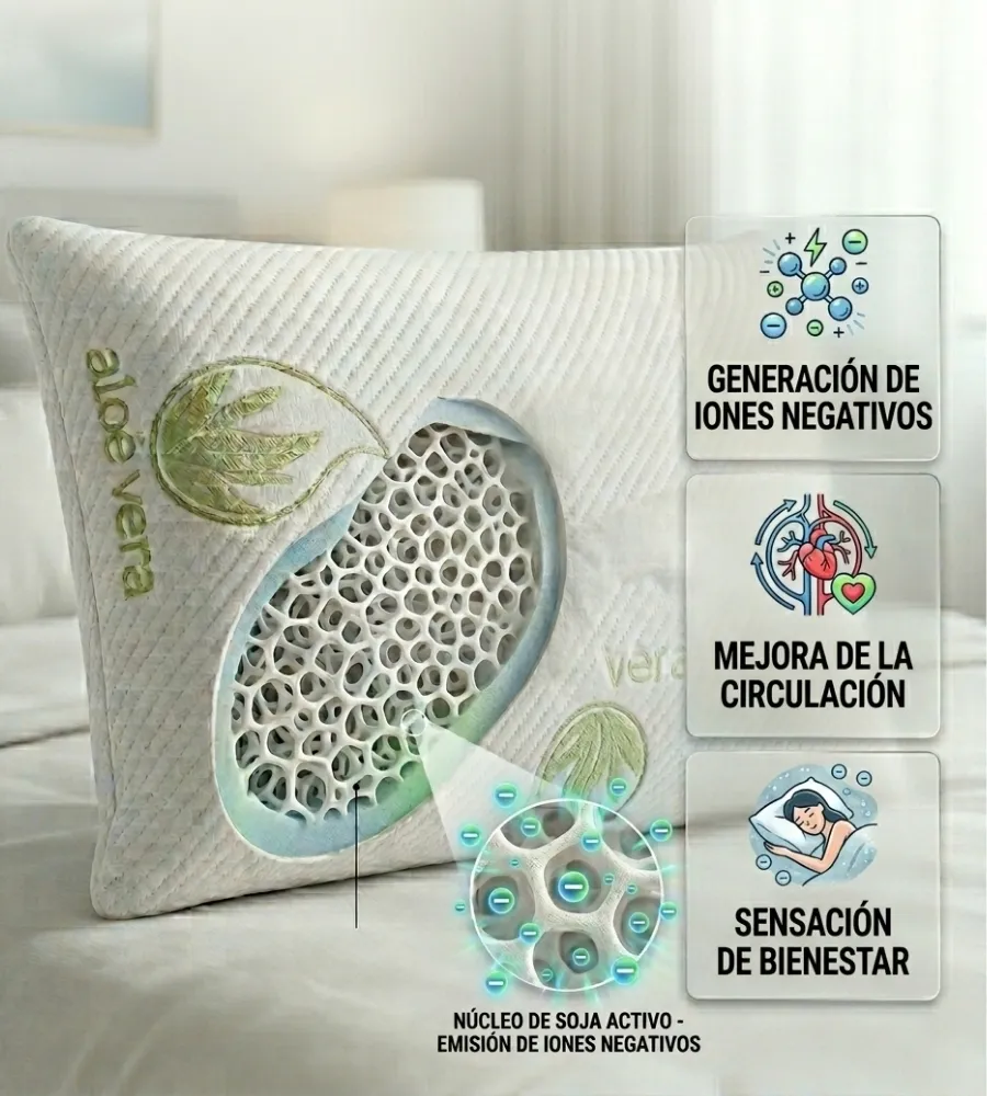 ALMOHADA SLEEPING NATURE VIAJE — Promueve la circulación sanguínea