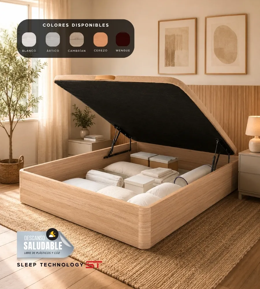 CANAPÉ MADERA 30 MM — Cinco acabados en madera