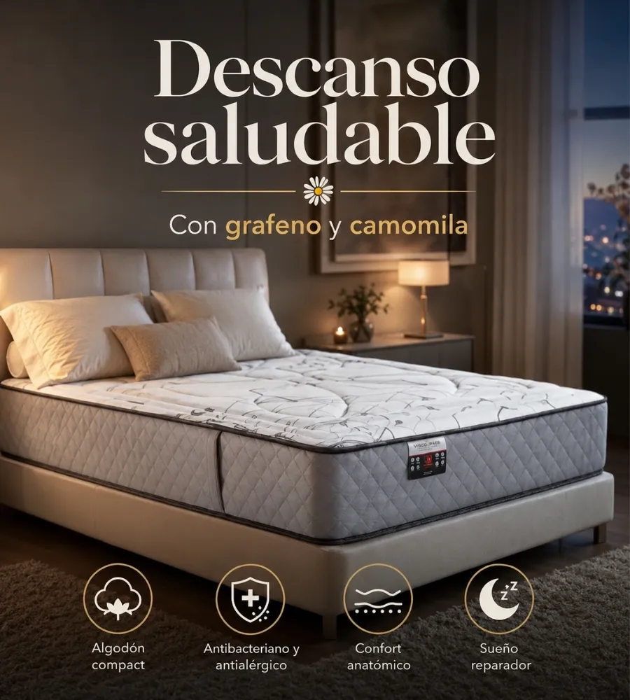 NEW D'LUXE MEMORY GRAFENO — Tejido exterior con algodón compact