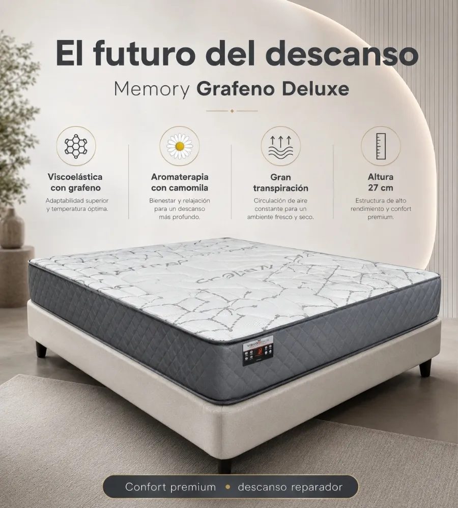 NEW D'LUXE MEMORY GRAFENO — Regulación térmica avanzada