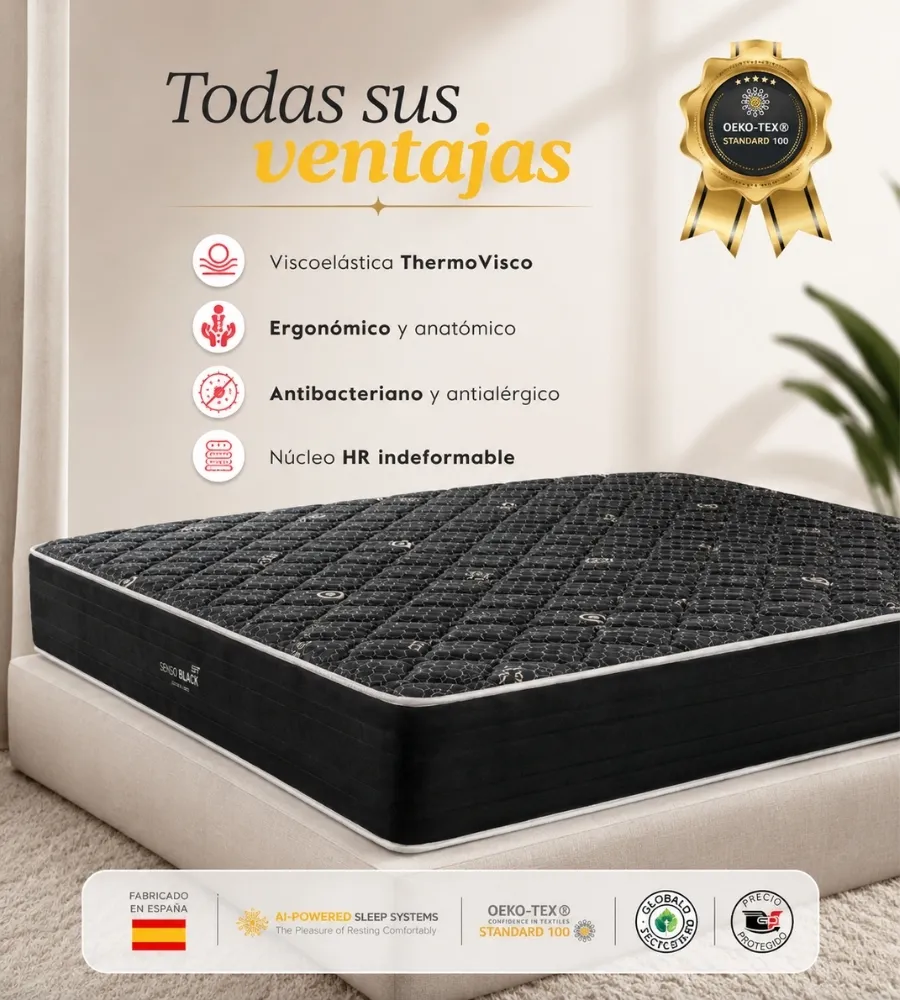 NEW SENSO BLACK — Alivia la presión y regula la temperatura