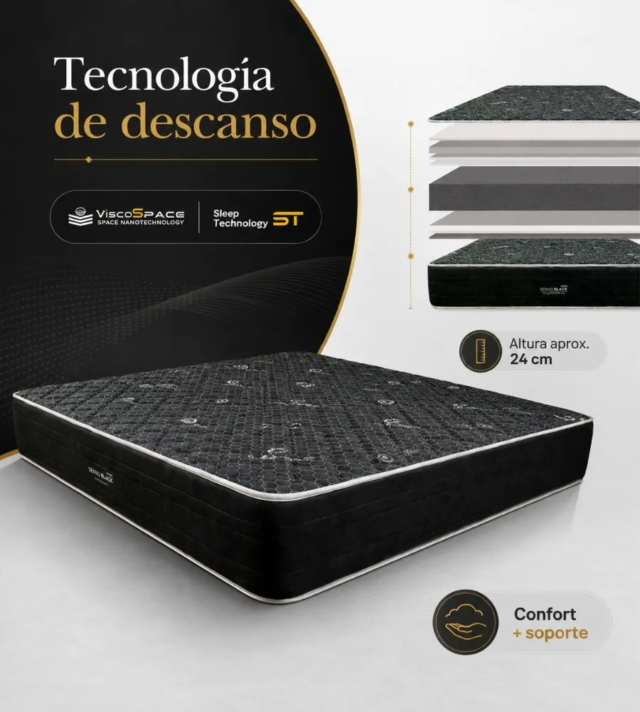 NEW SENSO BLACK — Núcleo HR indeformable