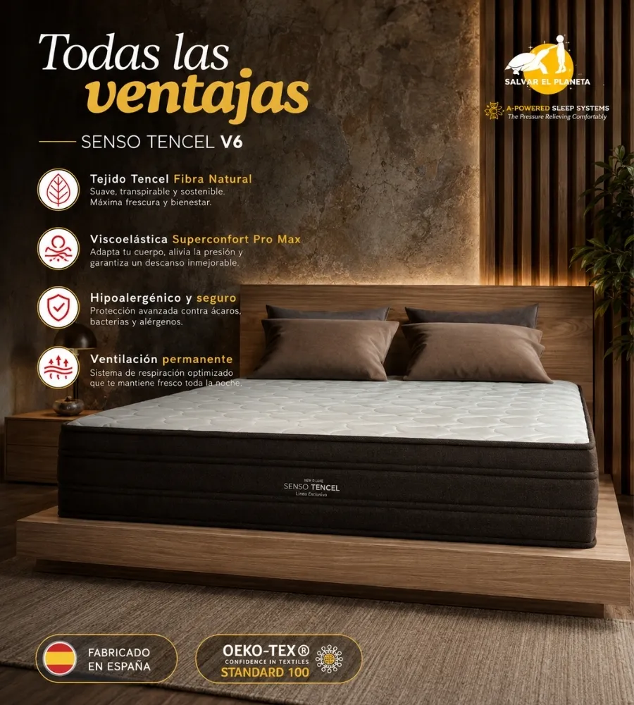NEW D'LUXE SENSO TENCEL V6 — Todas las ventajas