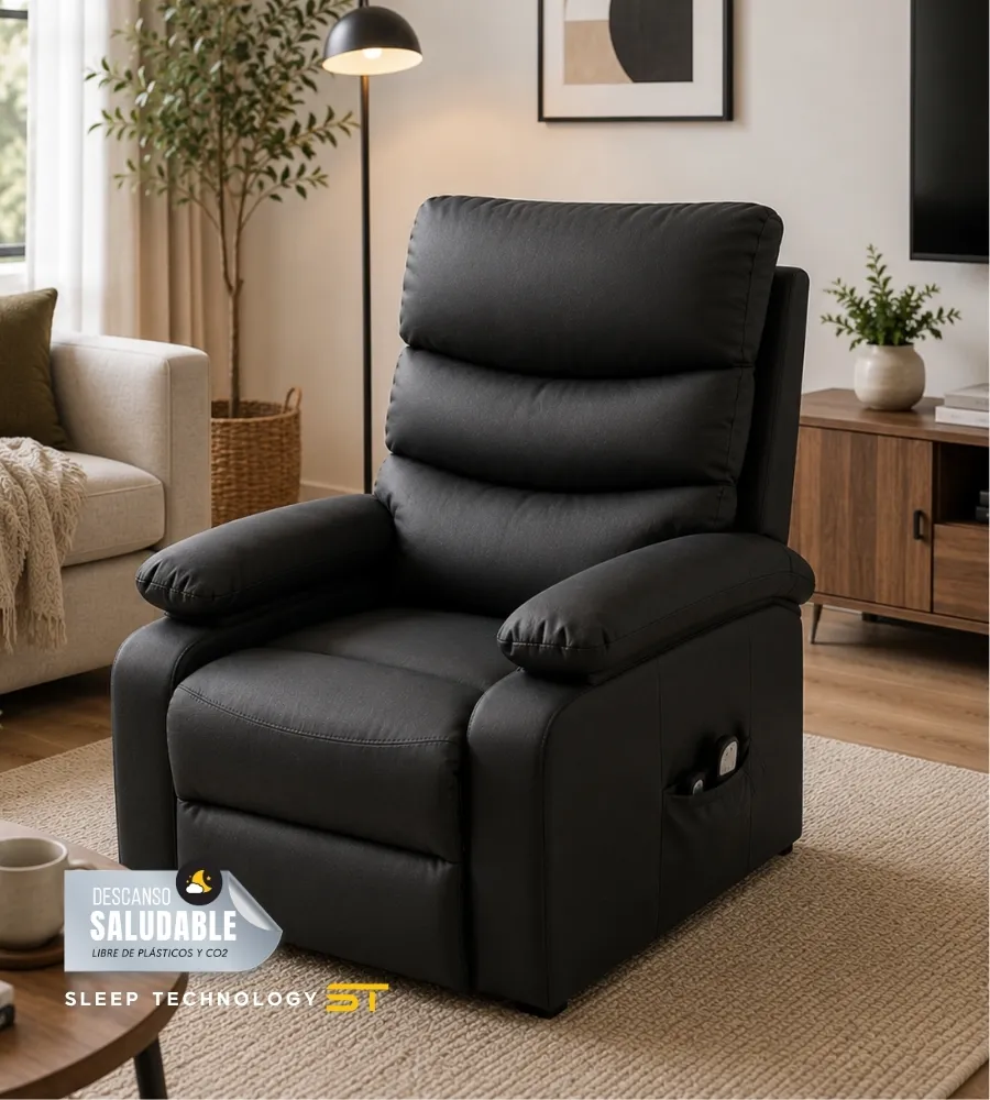 SILLÓN LEVANTAPERSONAS Y MASAJE IMPERIAL — Un diseño elegante y sofisticado